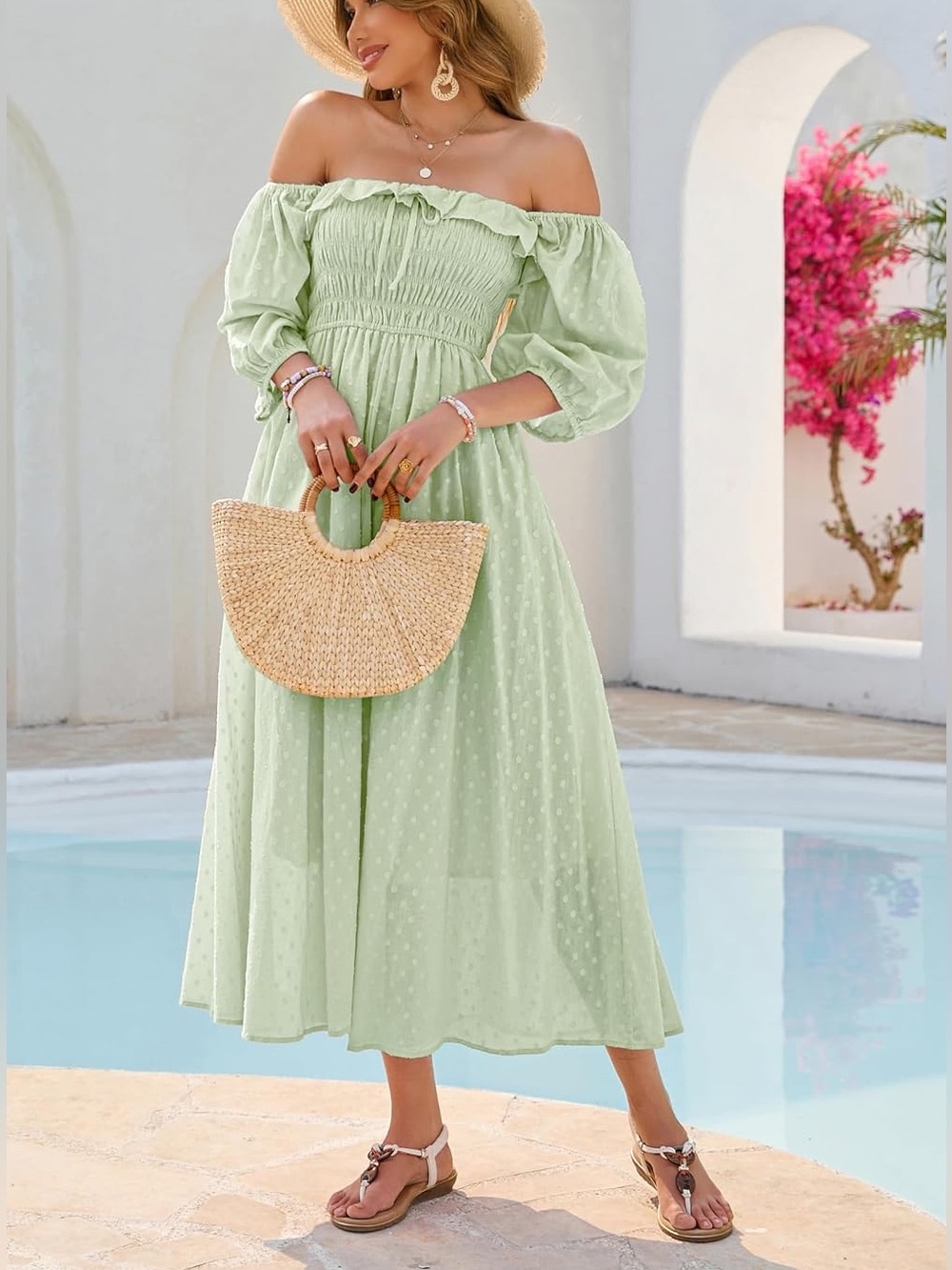 R.Vivimos Women Summer Half Sleeve Cotton Ruffled Size M